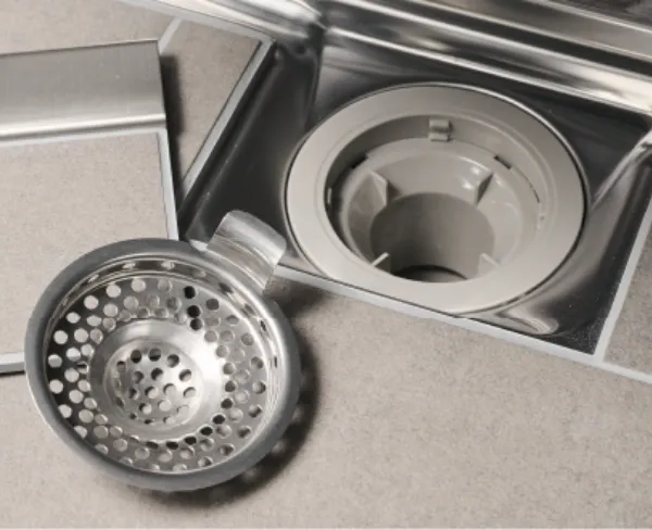 カンタン着脱＆ヘアキャッチャー付排水口