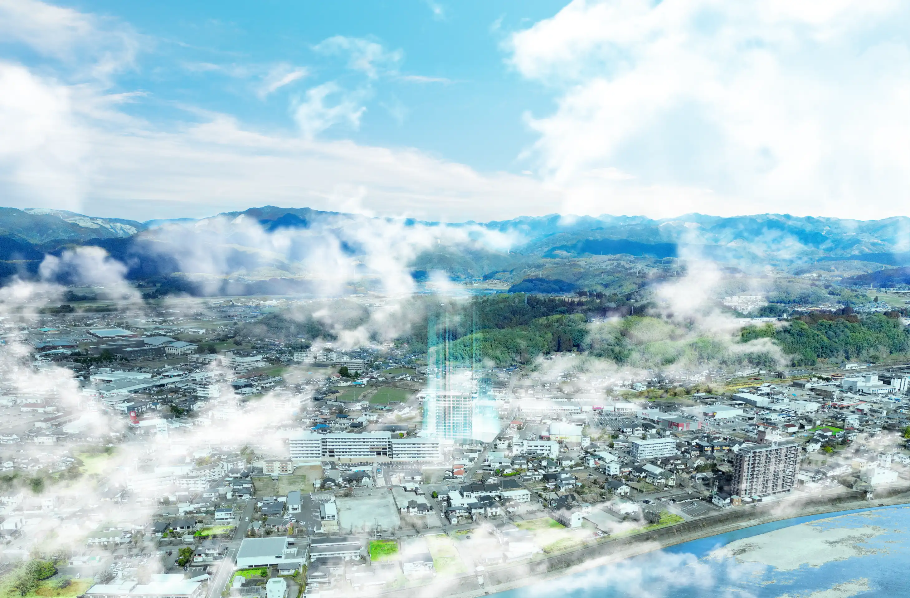 人吉エリア空撮