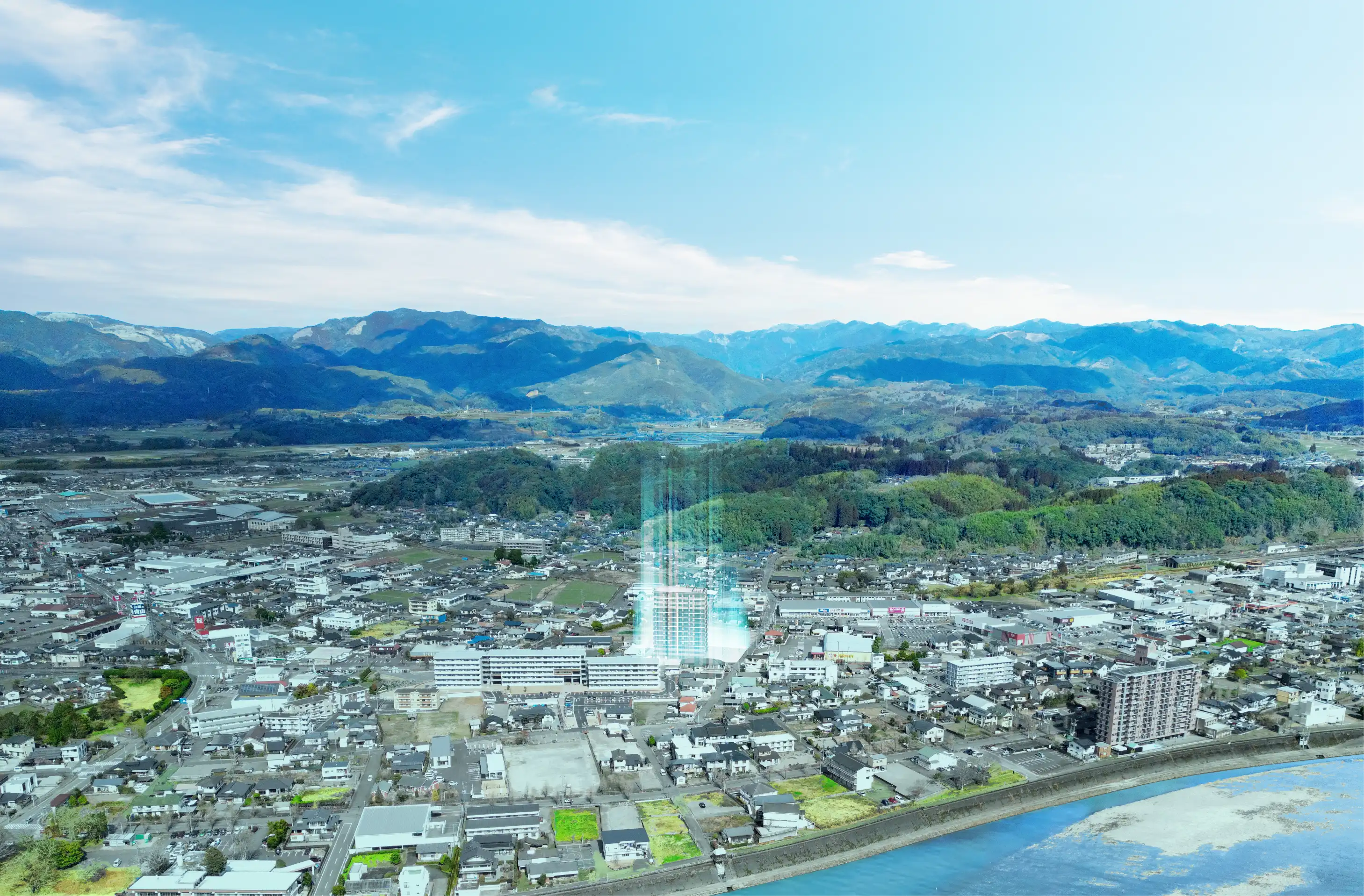 人吉エリア空撮