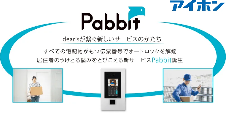 置き配用Pabbitの図解イラスト