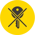 不正解錠は不可能を表したロゴ