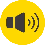 警報音で対策を表したロゴ