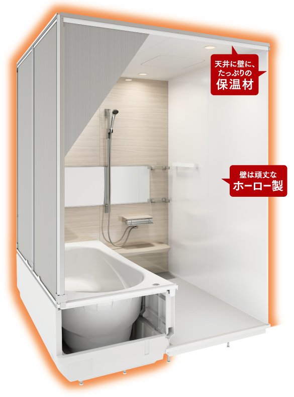 頑丈な浴室パネル