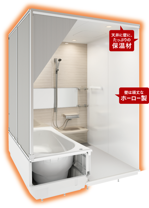 頑丈な浴室パネル