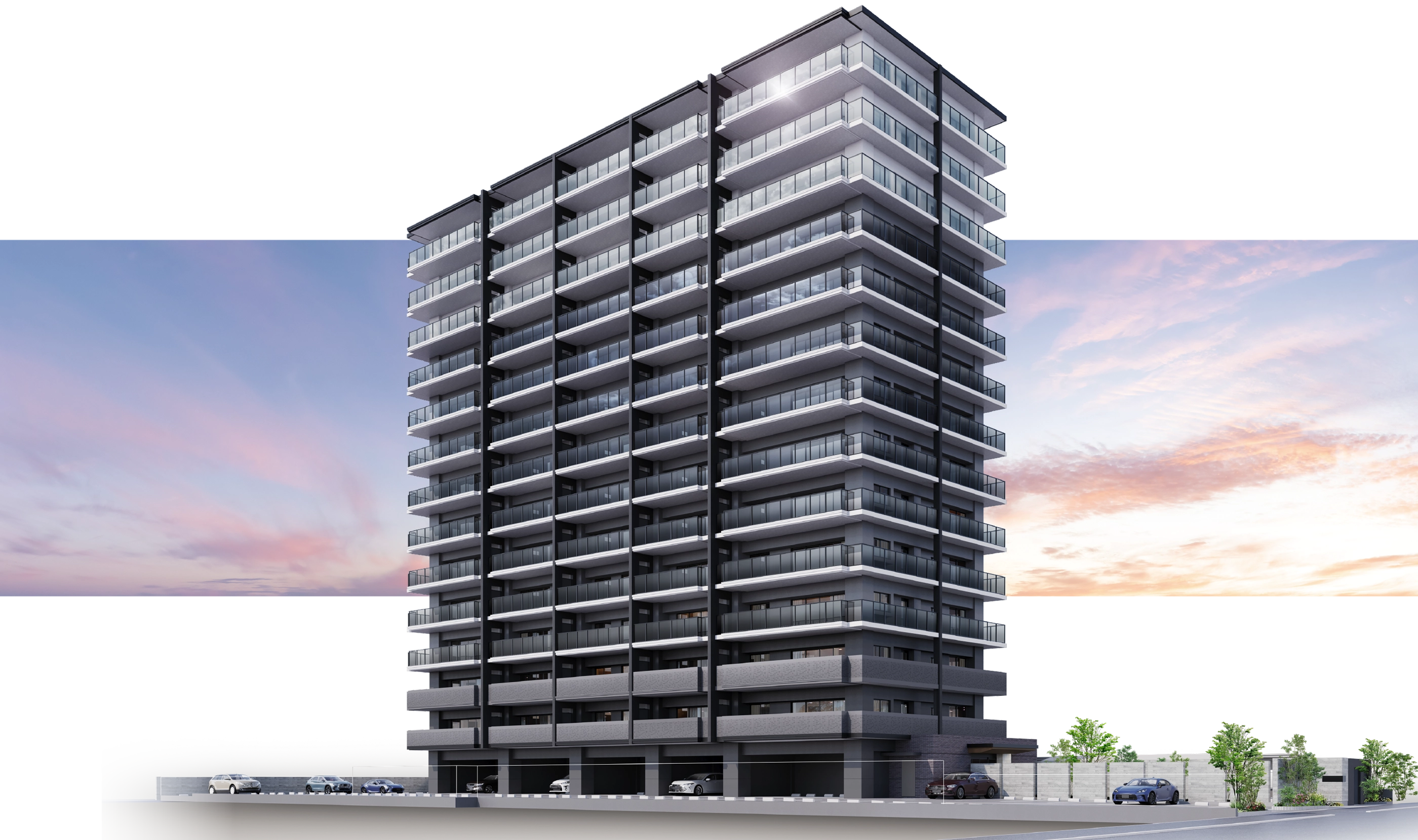 アメイズ直方中央プレミアムの外観