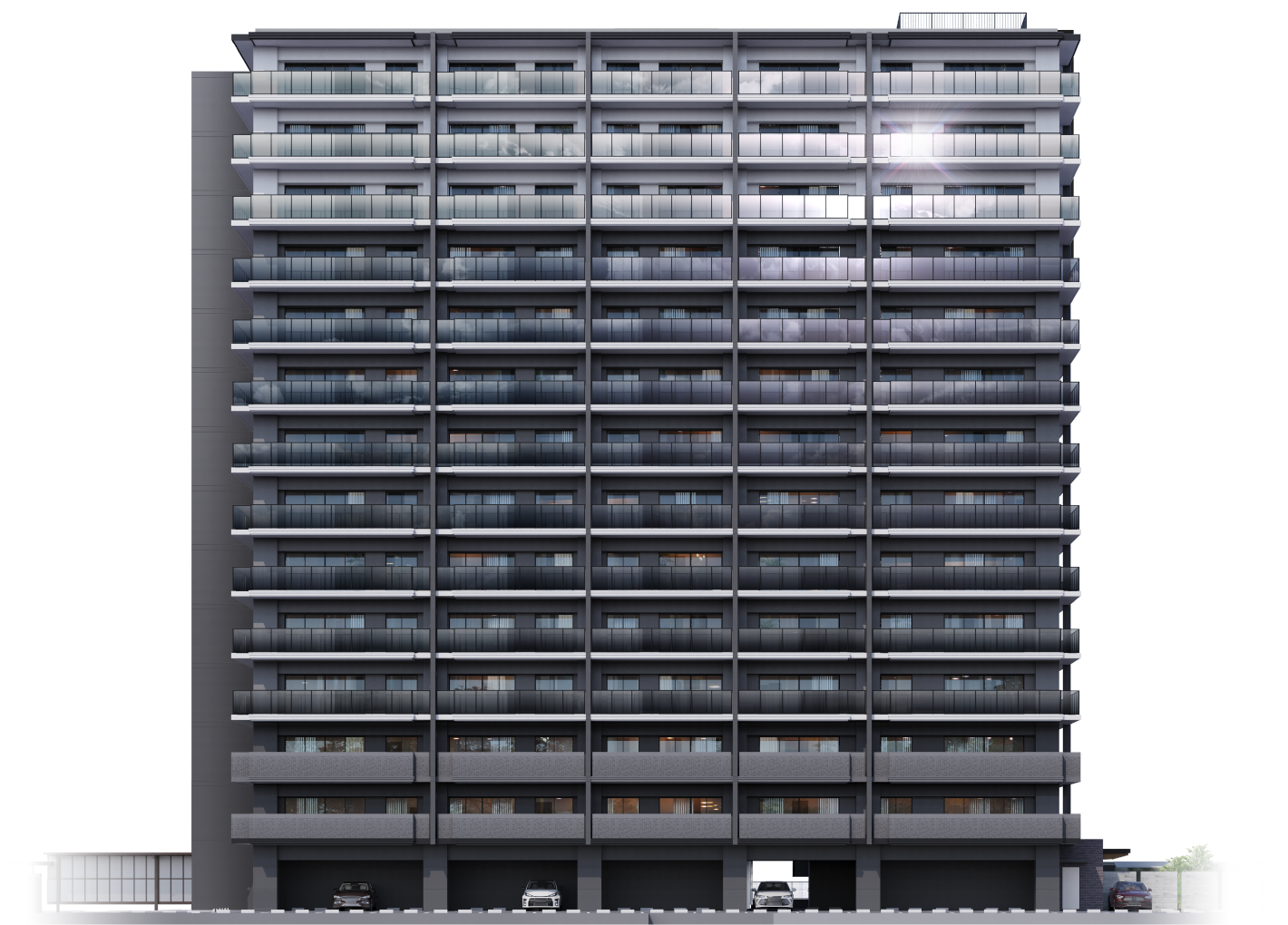 アメイズ直方中央プレミアムの外観