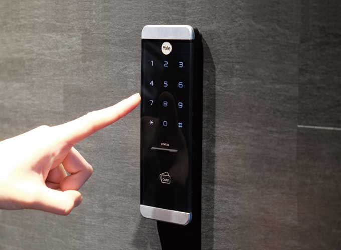 暗証番号での解除操作