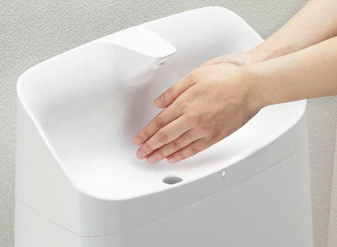 手洗いしやすいフォルム