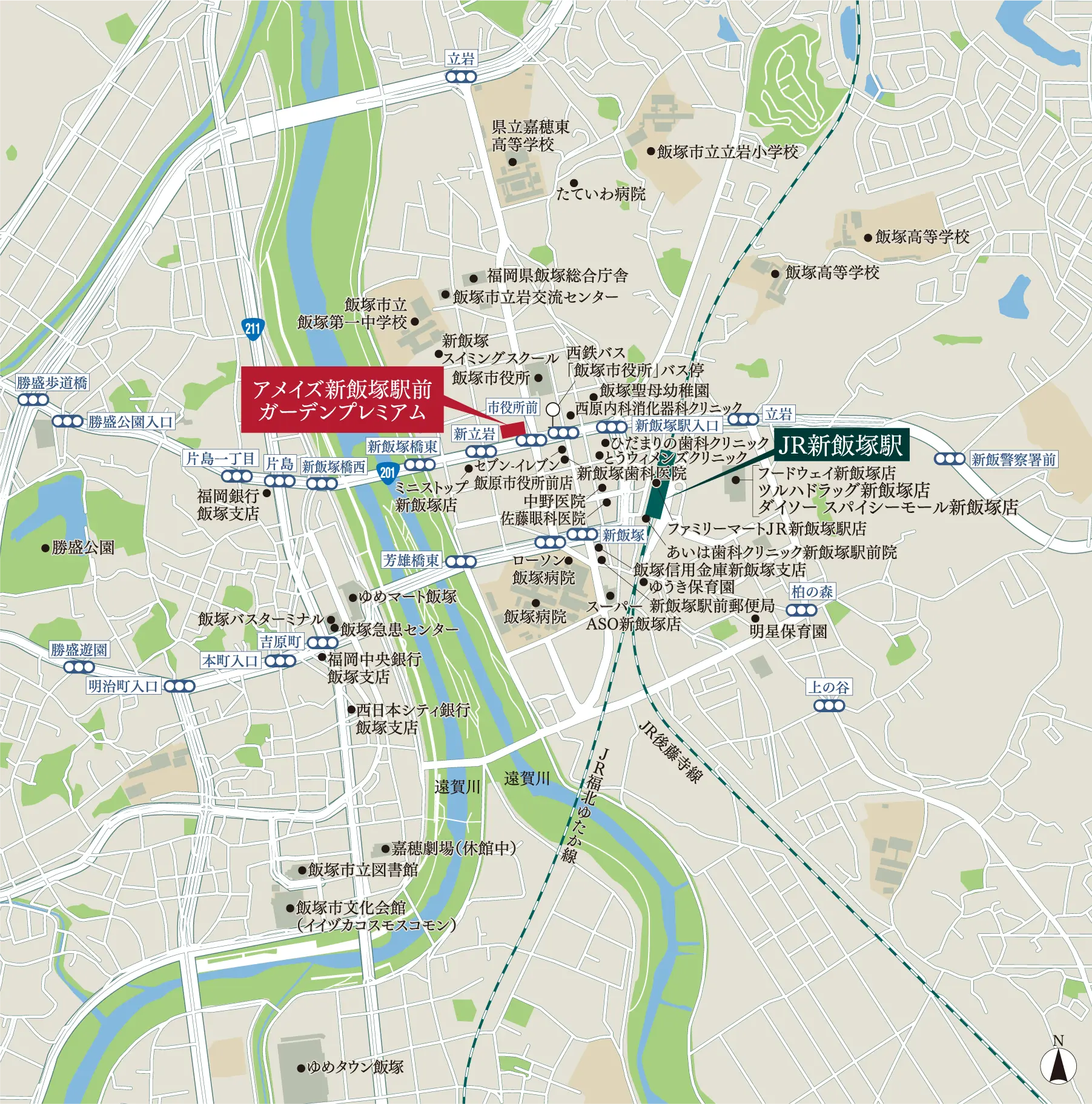 アメイズ諫早駅前プレミアムの所在地を表した地図